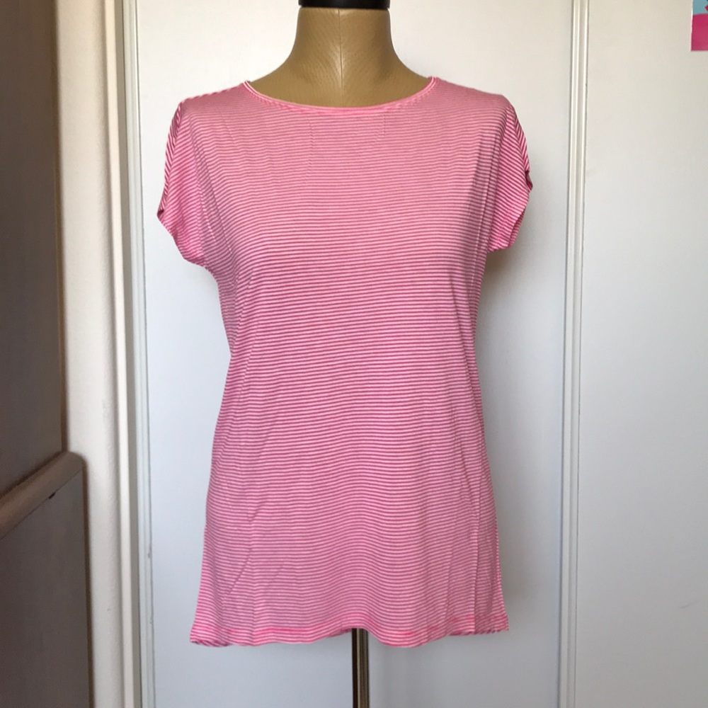 🔥2 x $25🔥GAP maternity XS PINK & WHITE tunic top